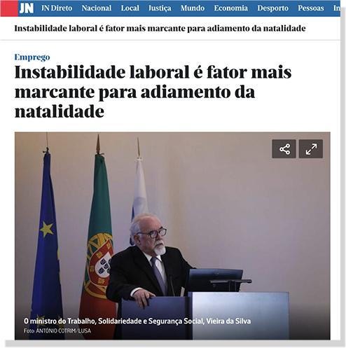 Instabilidade laboral é fator mais marcante para adiamento da natalidade