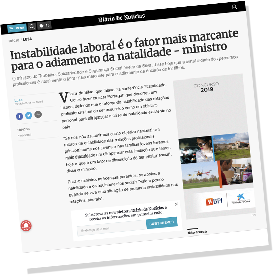 Instabilidade laboral é fator mais marcante para adiamento da natalidade